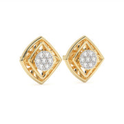 Alienòr <br> Geometric Diamond Cluster Studs